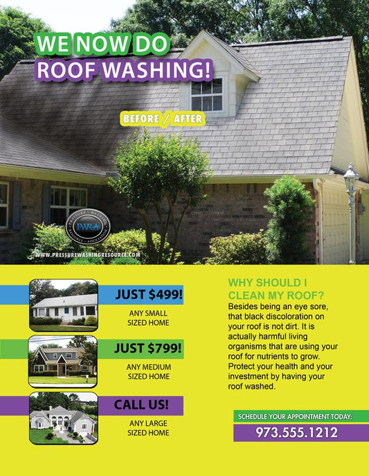 Roof Washing - Flyers - 8.5 x 11