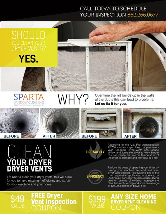 Why Clean Your Dryer Vents - Flyers - 8.5 x 11