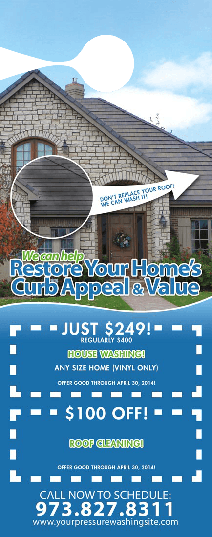 Restore Your Curb Appeal - Door Hangers - 4.25 x 11