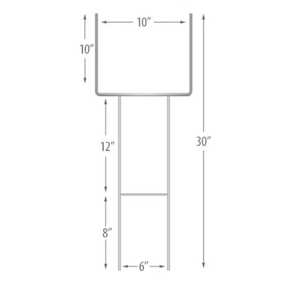 Heavy Galvanized H-Stakes (Box of 25 Stakes)